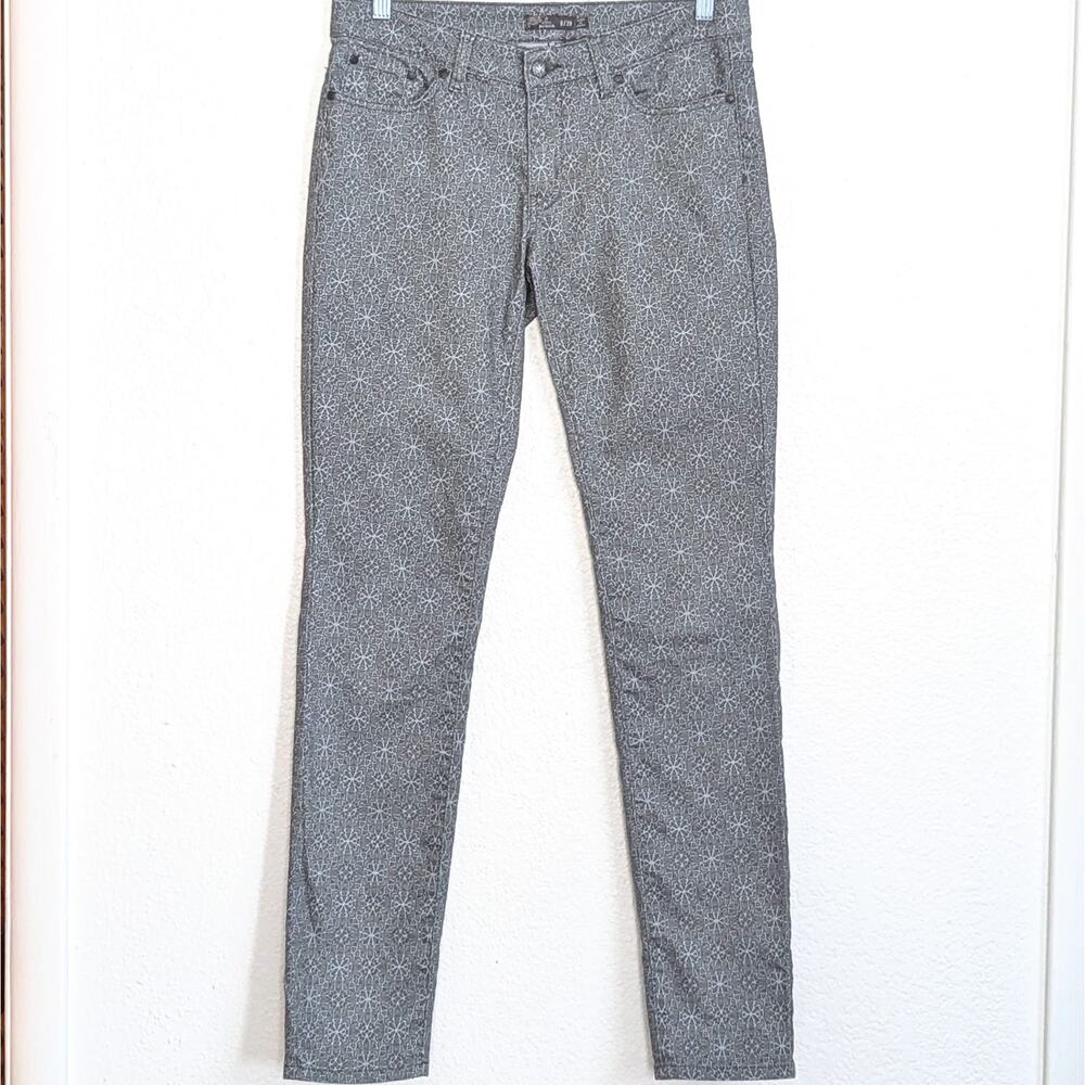 Prana Pants Women Sz 8 Breathe Kara Jeans Floral Geometric Paisley Straight Leg